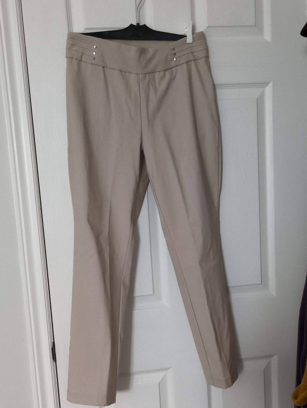 Tailored Women's Taupe Straight-Leg Trousers - Picture 1 of 7